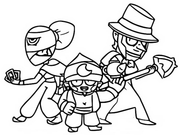 Brawl Stars Coloring Pages For Kids Coloring And Drawing - desenho do frank do brawl stars