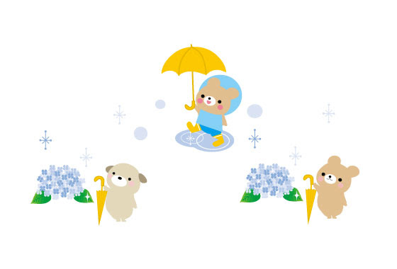 無料イラスト画像 新着梅雨 イラスト かわいい