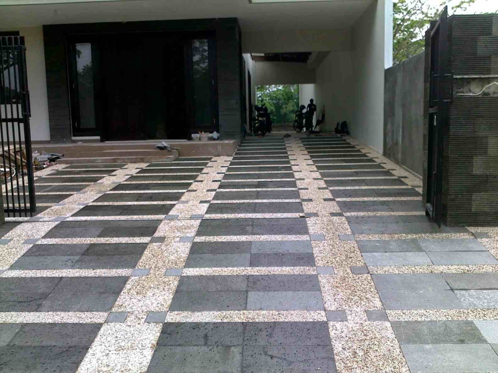 Contoh Keramik  Lantai  Garasi  Mobil  Dekorumah36
