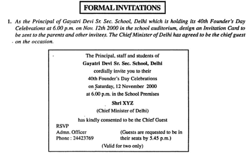 Contoh Formal Invitation Letter Kelas 11