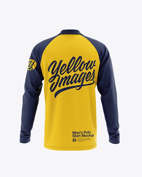 Download Download Polo Shirt Mockup Template Psd Free PSD - Men S Raglan Long Sleeve Polo Shirt Mockup ...