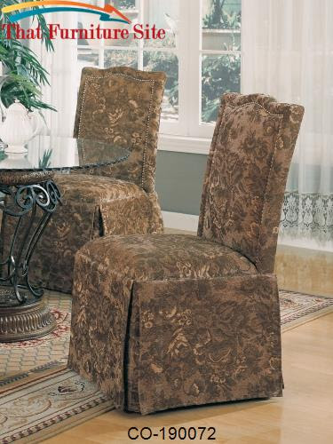 Parsons chairs are the ultimate choice for all homes and interior spaces. Slauson Upholstered Parson Chair With Nail Head Trim And Skirt By Coas