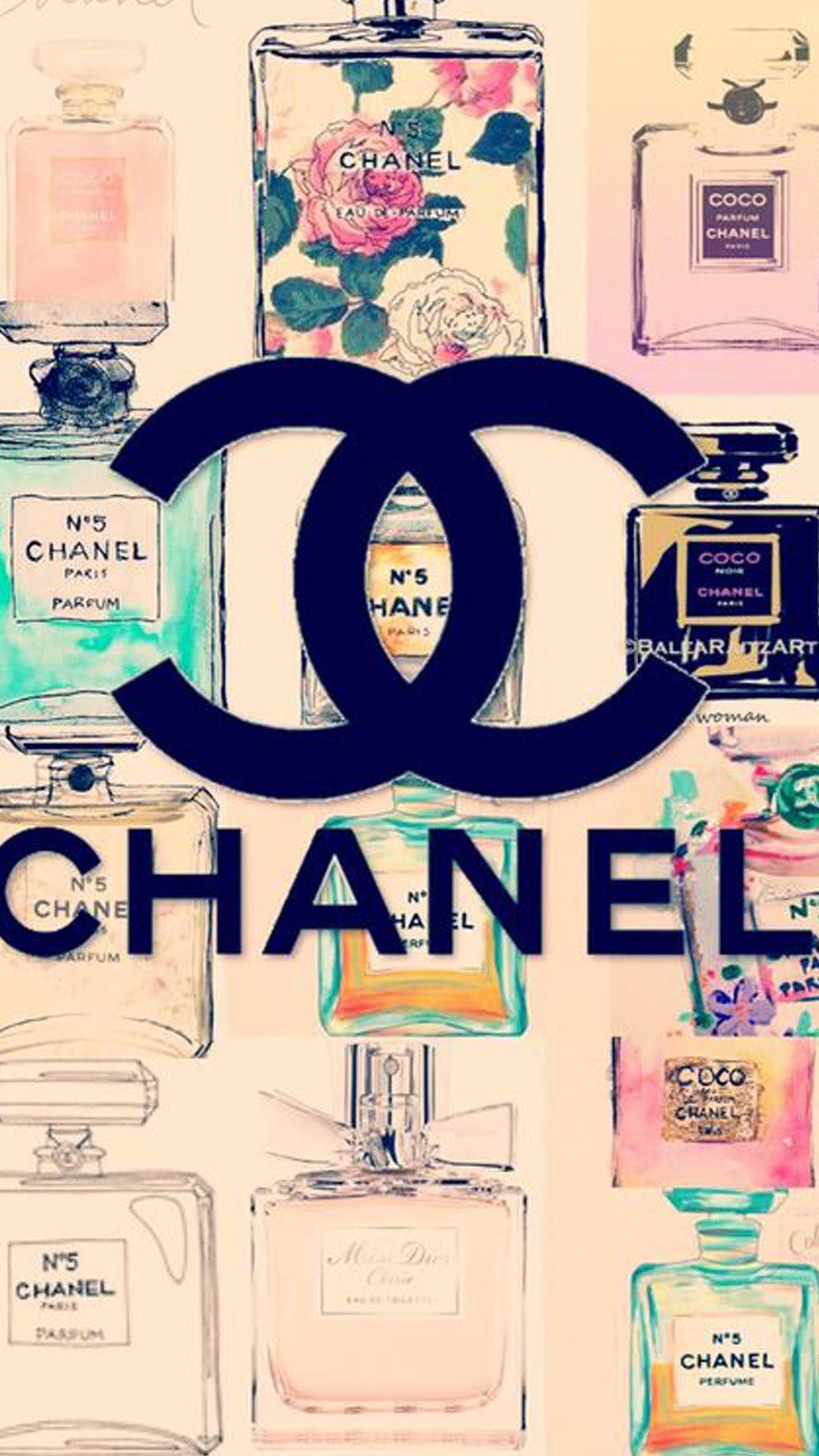 オリジナル Chanel Perfume Iphone Wallpaper ざばねがも