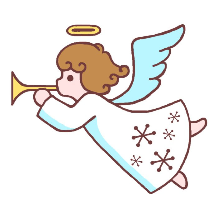 エレガントクリスマス 天使 イラスト スーパーイラストコレクション