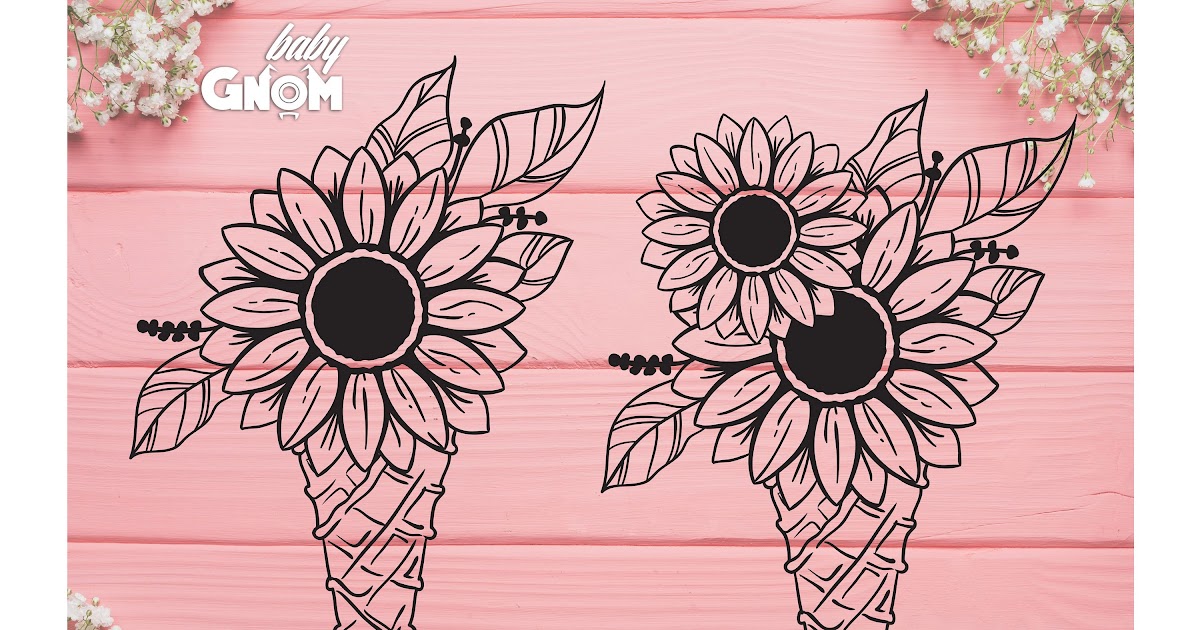 Download Sunflower Garland Svg - Layered SVG Cut File