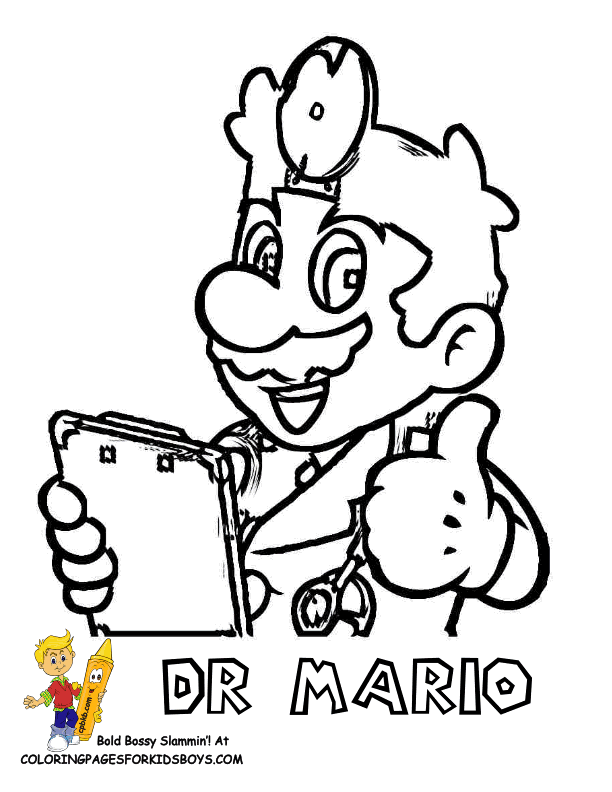 Top Coloring Pages Printable Paper Mario Coloring Pages