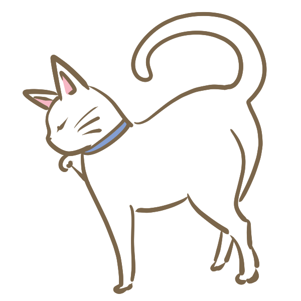 ロイヤリティフリー 白い 猫 イラスト 写真素材 フォトライブラリー
