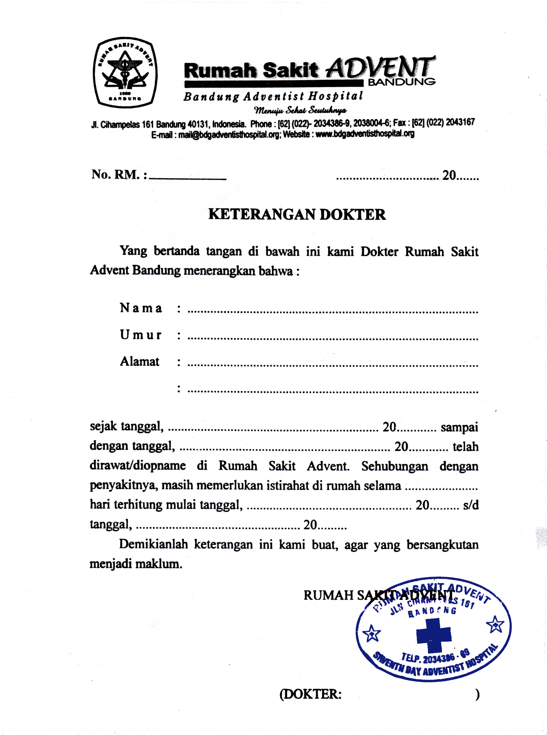 Contoh Surat Resign Dari Rumah Sakit - Contoh U