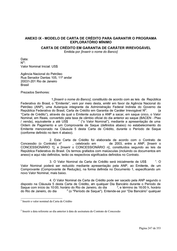 Carta De Apresentação Bancario
