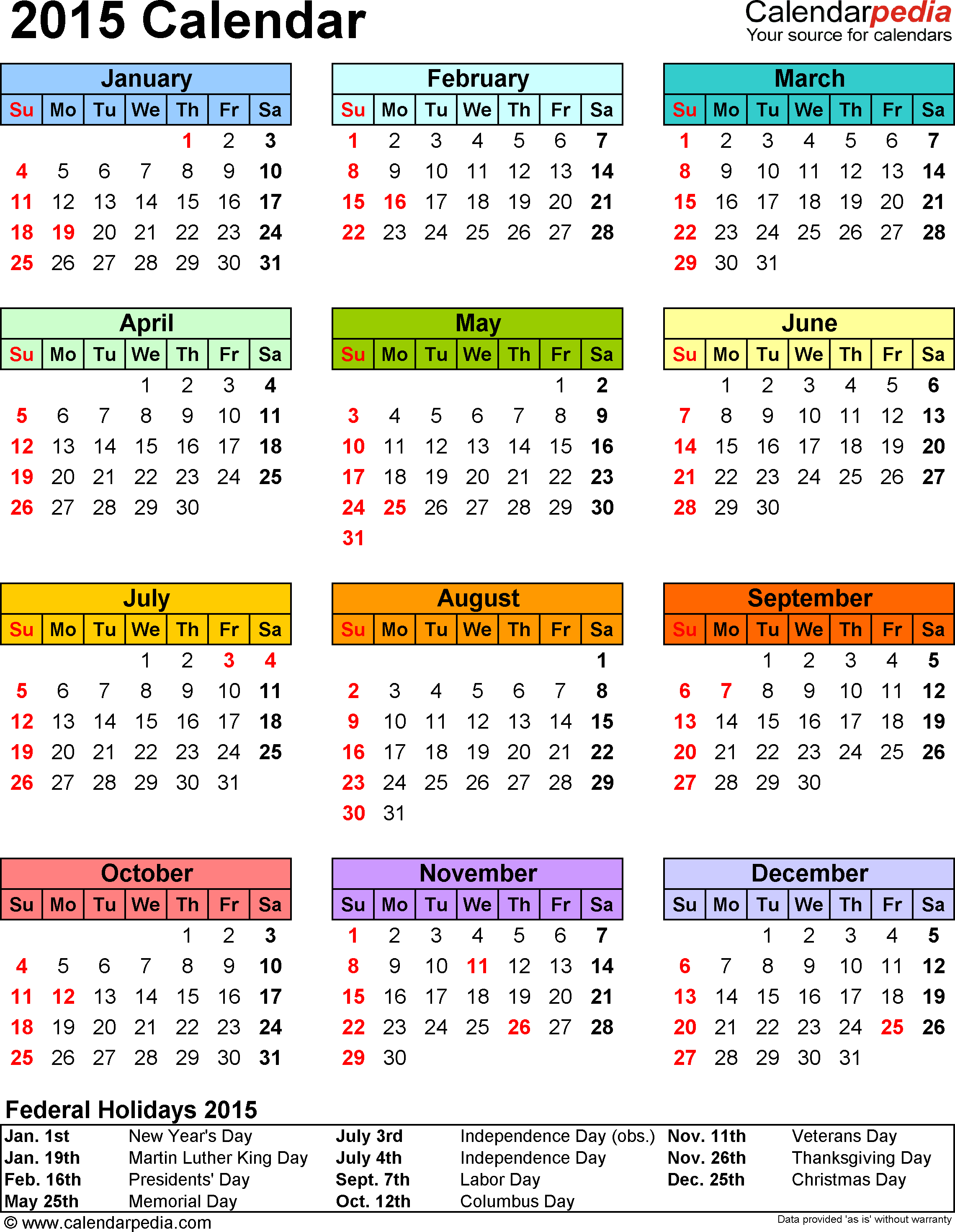 Deneme Amacli 15 Calendar Printable