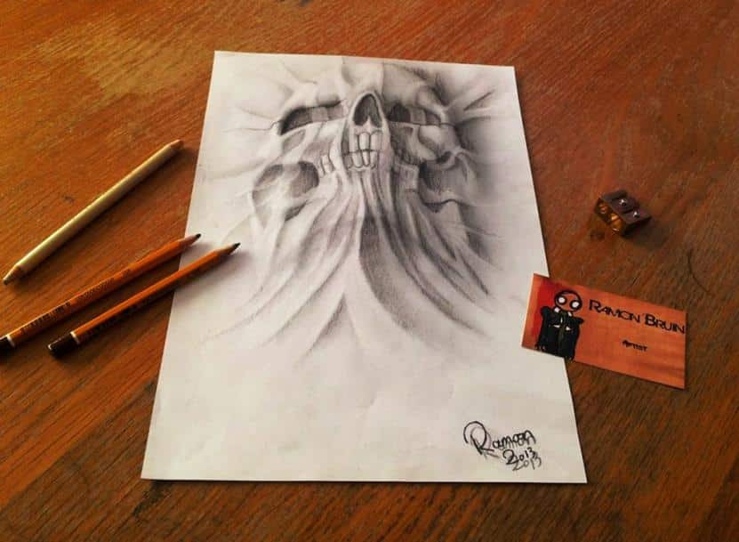  Contoh  Gambar  3 Dimensi Pemandangan Contoh  II