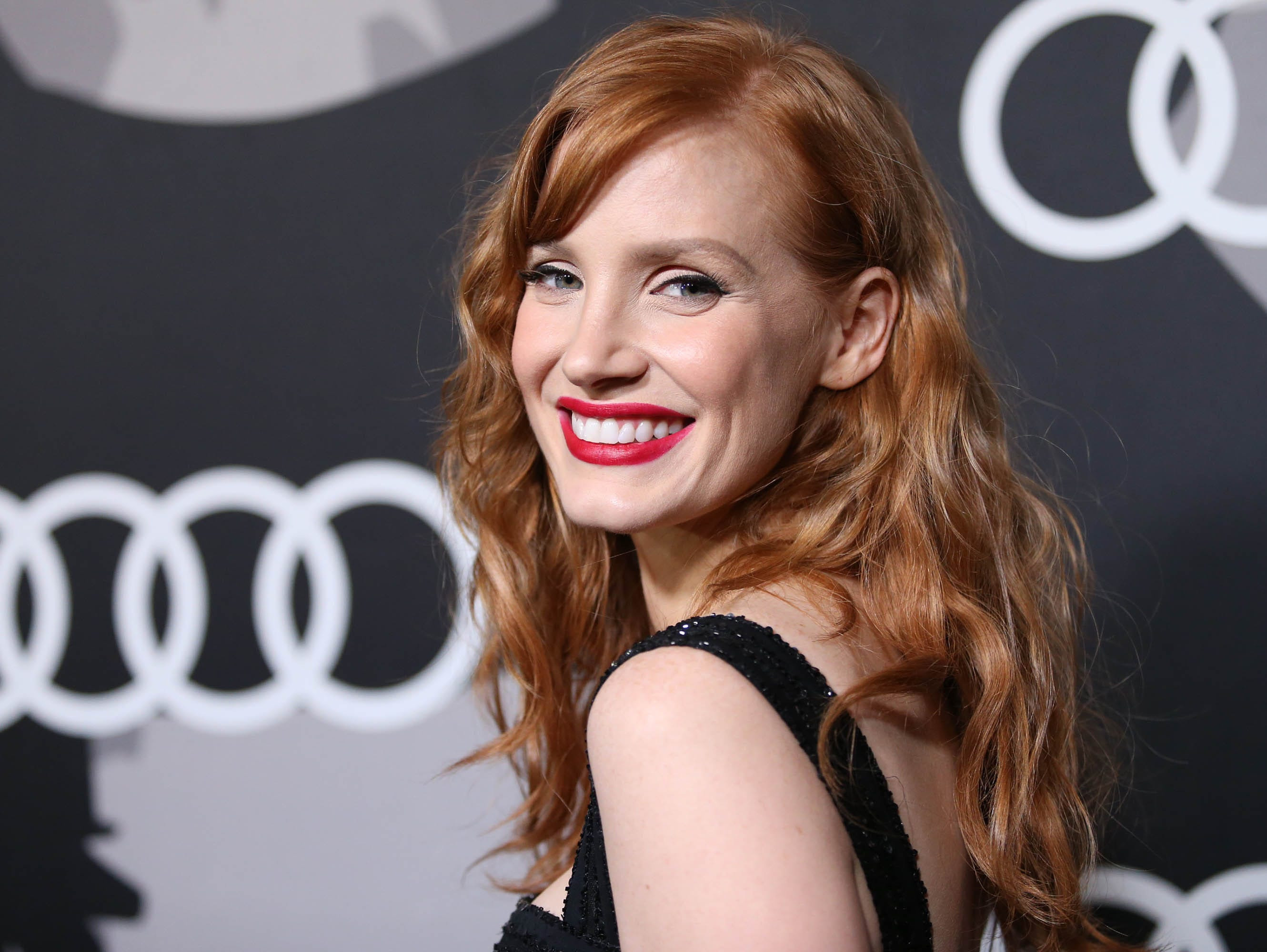 Jessica Chastain arrives at Audi Kicks Off Golden Globes Week 2015 at Cecconi's on Thursday, Jan 8, 2015 in West Hollywood, CA. (Photo by Omar Vega/Invision/AP) ORG XMIT: CAOV102