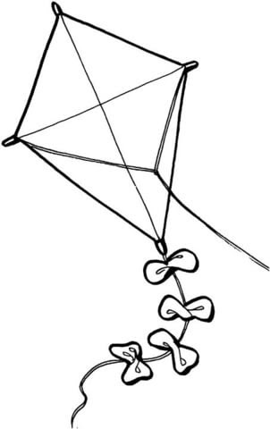 K is for kangaroo coloring page. Kite Coloring Page Free Printable Coloring Pages
