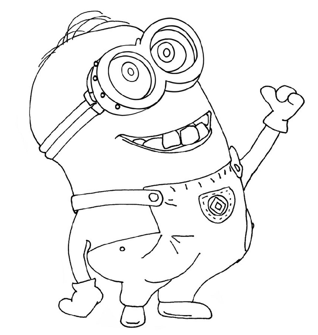 Online minion coloring pages are very popular among little ones. Free Printable Despicable Me Minion Coloring Pages