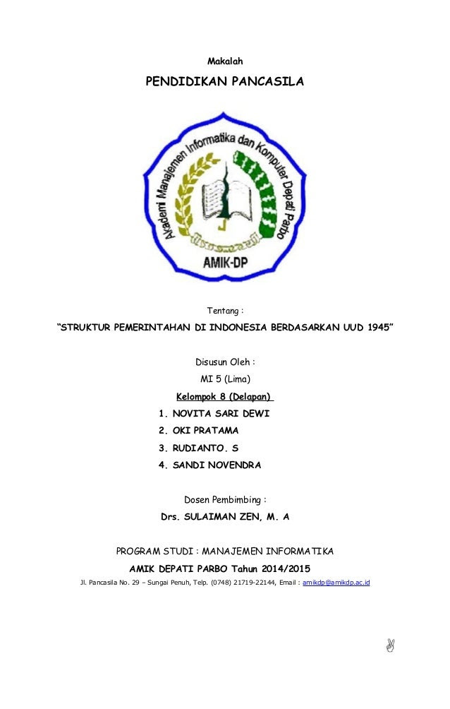 Contoh Karya Ilmiah Yang Benar - Cable Tos