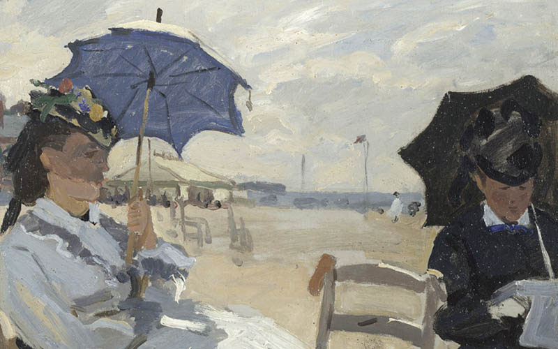 Claude Monet, 'The Beach at Trouville', 1870 © The National Gallery, London