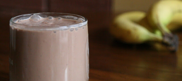 Bananas are essential in all my smoothies. Chocolate Peanut Butter Protein Shake Sheila Kealey
