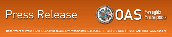 Press Release, Organization of American States