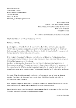 Modèle de lettre pour s'inscrire au bac pro accompagnement soins et services à la personne (assp) et trouver une entreprise pour les périodes de stage. Exemple De Lettre De Motivation Sage Femme Staffsante