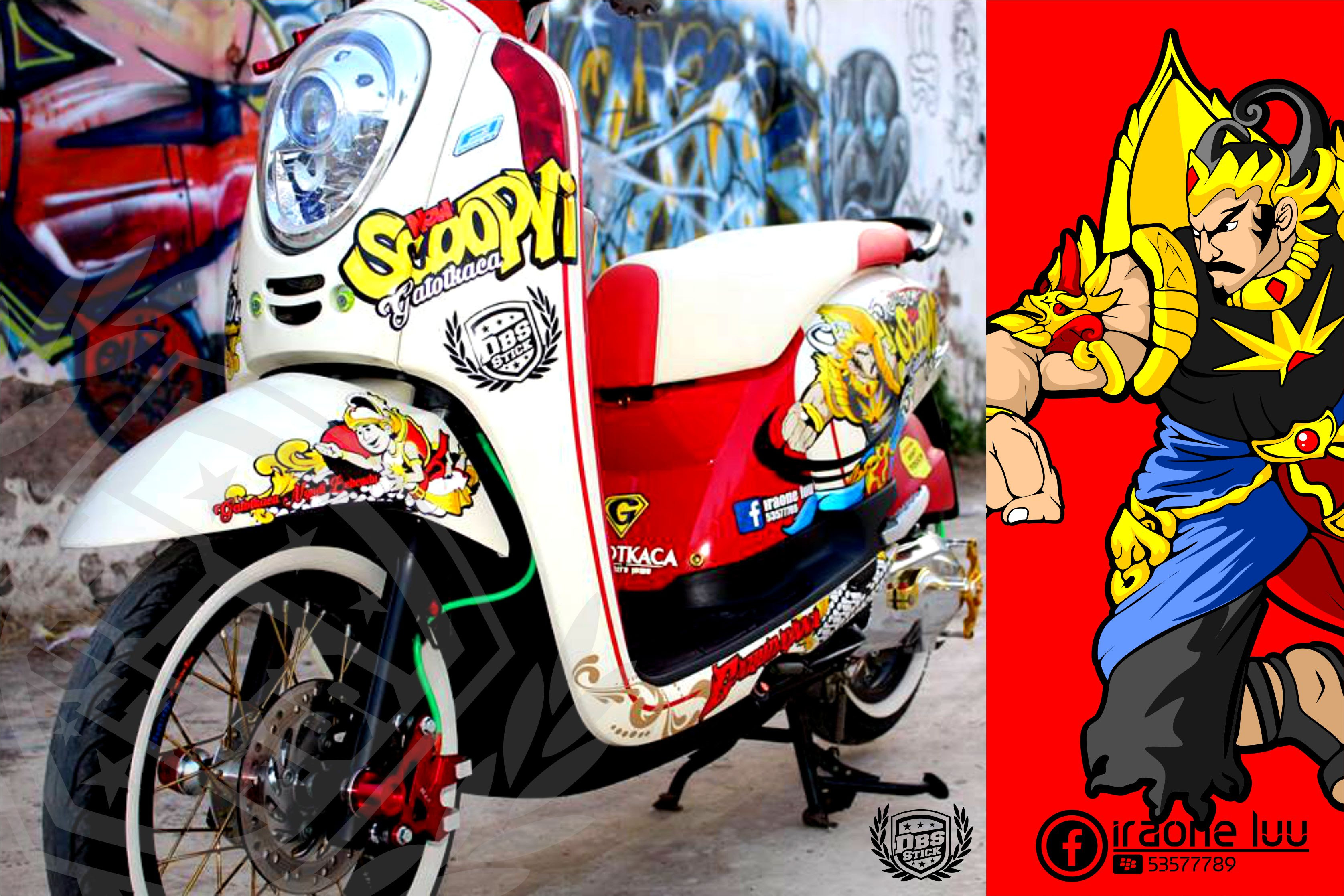 Contoh Gambar  Cutting Sticker Motor  Scoopy  Fi Modif Sticker