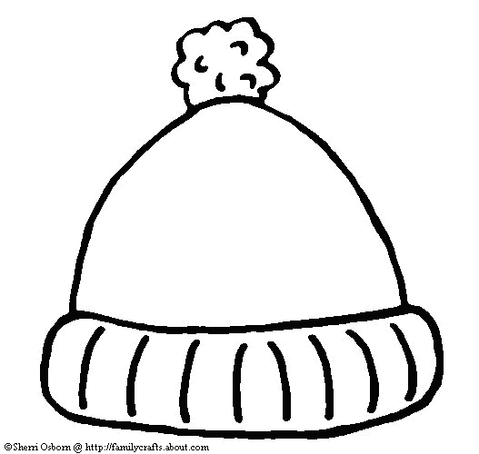 woolly hat winter s4341 coloring pages printable