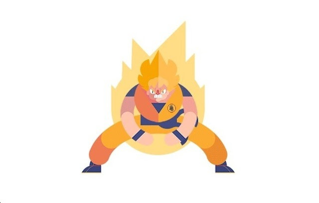 The 8 bit battle.thanks for lookin! Funny Animated Gif Animated Gifs Dragon Ball Z
