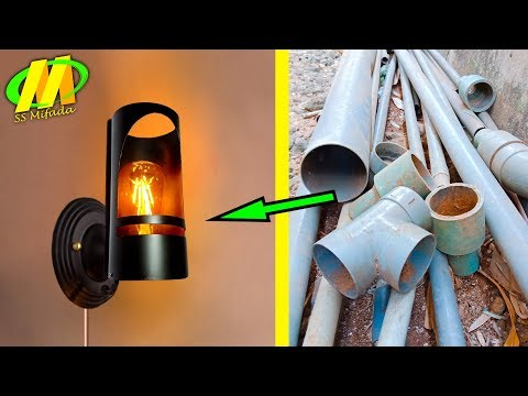 Cara Membuat Lampu  Hias Dinding Dari  Pipa Paralon  LAMPURABI