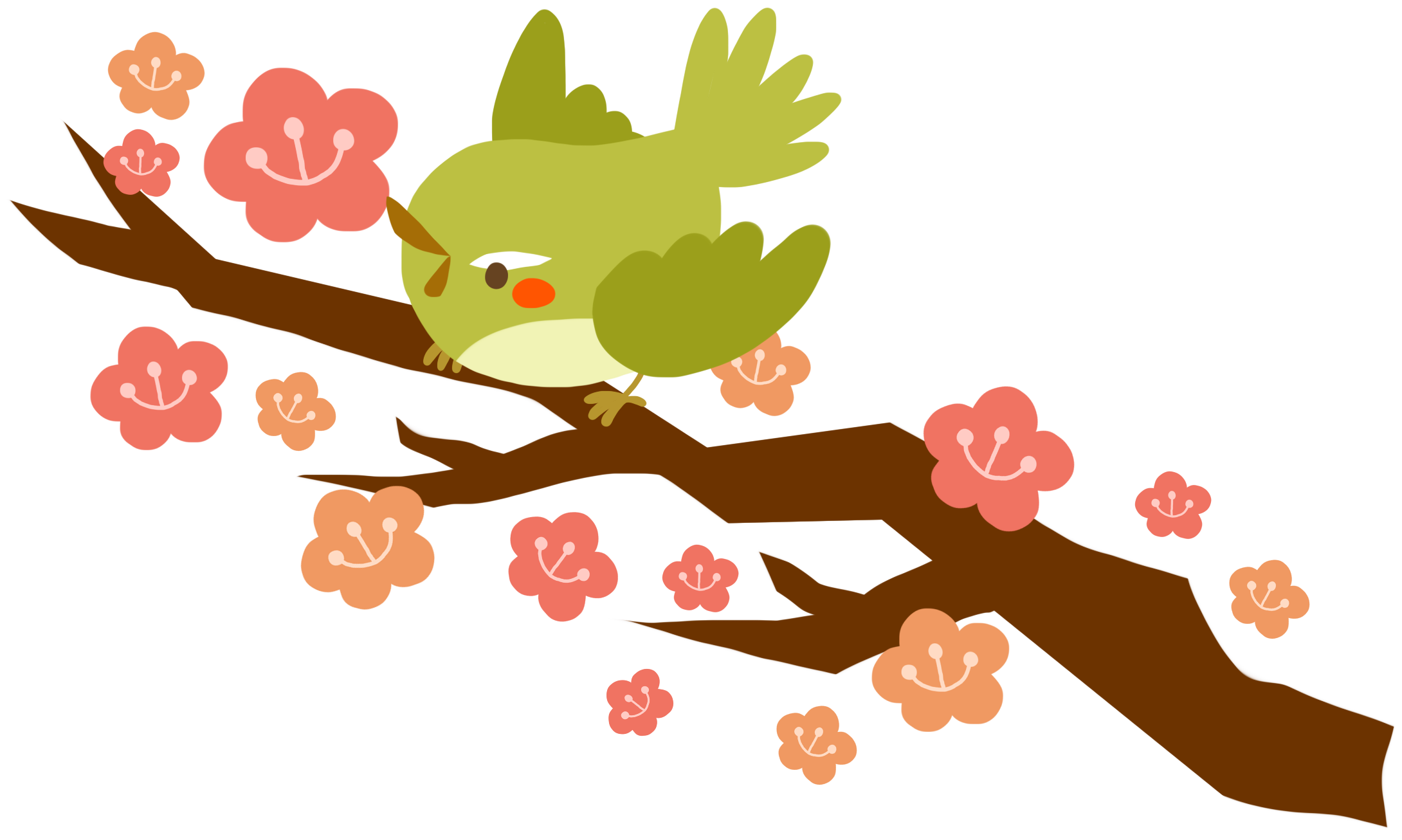 50 素晴らしい鶯 イラスト かわいい 美しい花の画像