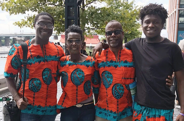 In 2017, United Methodist Jennifer Loud (second from left) was diagnosed with end-stage lung disease and pulmonary arterial hypertension — long-term effects of Mixed Connective Tissue Disease. A double-lung transplant saved her life. Loud was supported throughout her ordeal by her husband, Marc, and their twin sons, as well as her church family and friends. Photo courtesy of Jennifer Loud.