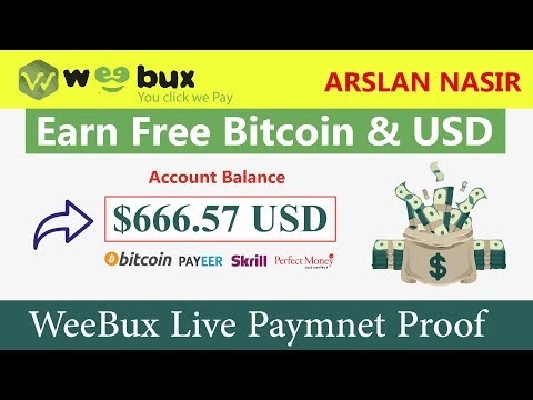 Make Money Online Earn Free Bitcoin Usd Weebux Live Withdrawal - 