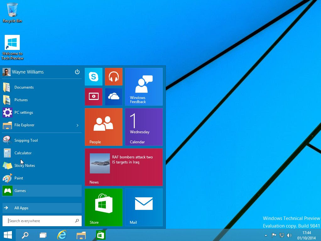 New Features in Windows 10