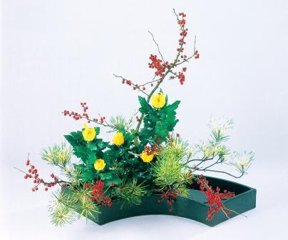 最新のhd小原流 正月花 最高の花の画像