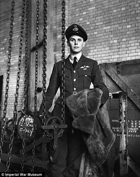 Dressed to impress: Smartly-dressed Flight Lieutenant David Donaldson of No 149 squadron RAF poses for a Beaton portrait, while right, a wren serving with the crew of a harbour launch in Portsmouth, 1941