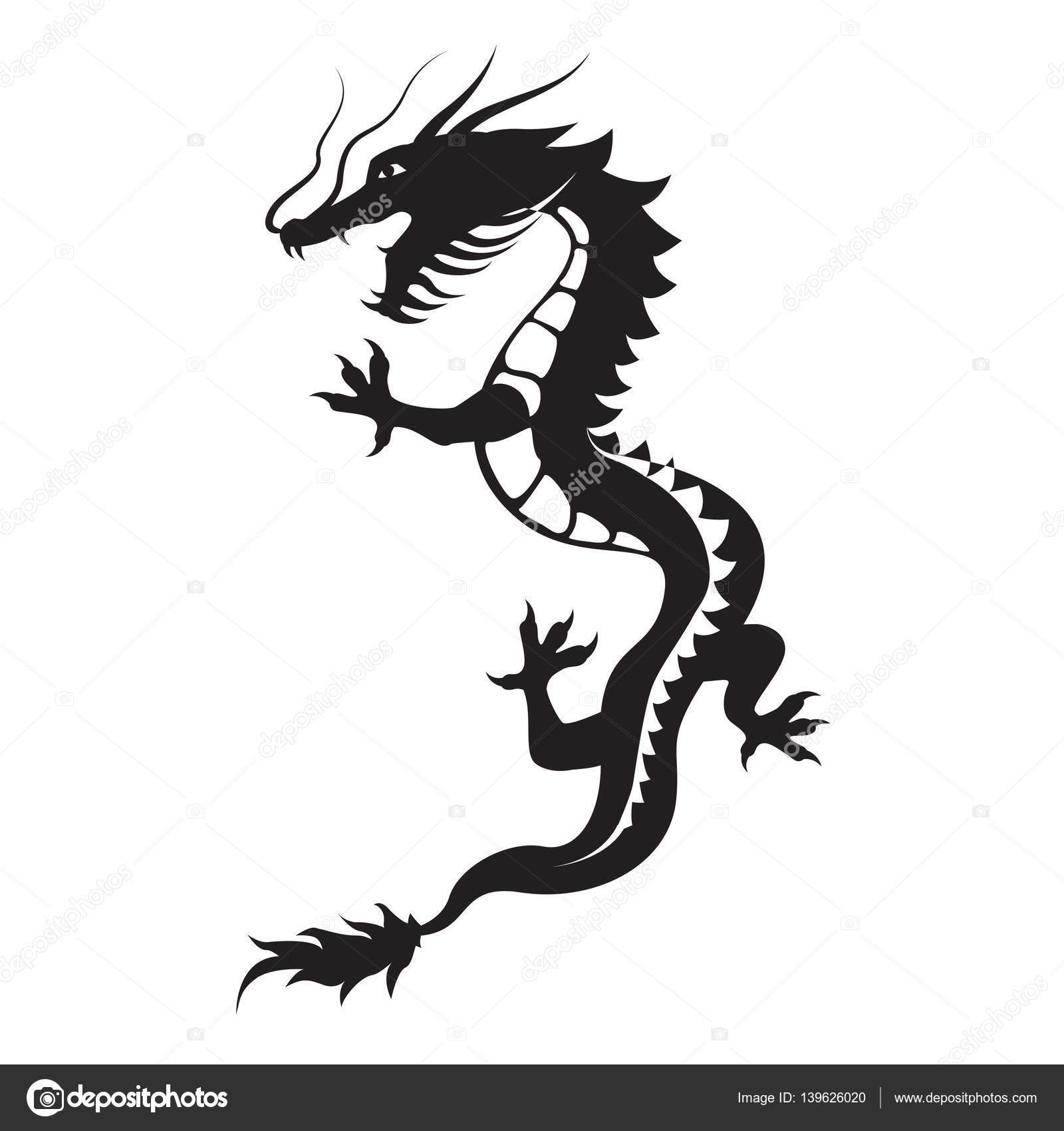 ぜいたく龍 イラスト シルエット 無料 動物ゾーン