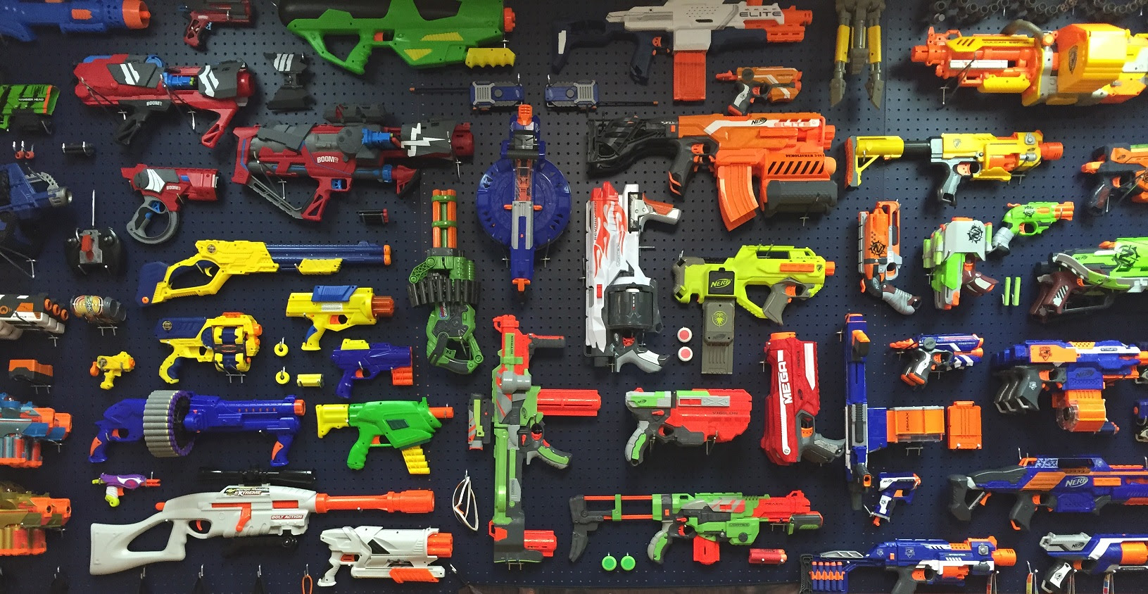 Here is a real simple diy nerf gun storage rack system for under $$20.00 bucks. Top 10 Ways To Make Your Nerf Display Better