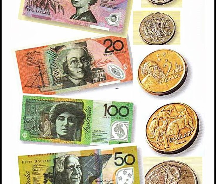 free printable australian money notes coins would be great for