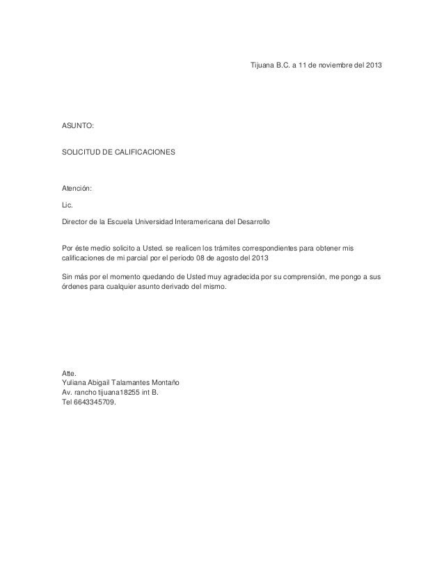 Carta De Intencion Para Universidad Ejemplos - Recipes Site y