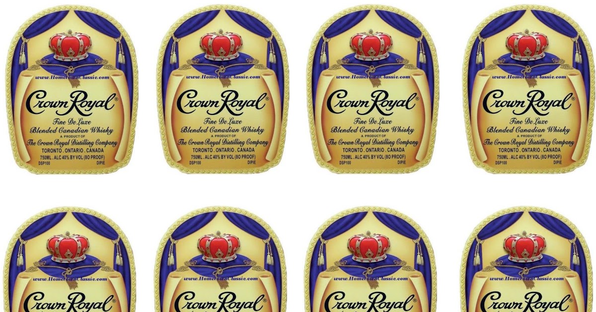 Download Crown Royal Bottle Label - Pensandpieces