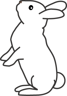 ぜいたくうさぎ 横向き イラスト ただのディズニー画像