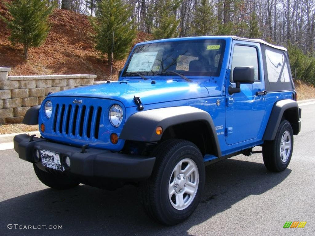 For 2021, jeep wrangler colors include two new hues called hydro blue and snazzberry. 2011 Cosmos Blue Jeep Wrangler Sport 4x4 46870076 Gtcarlot Com Car Color Galleries