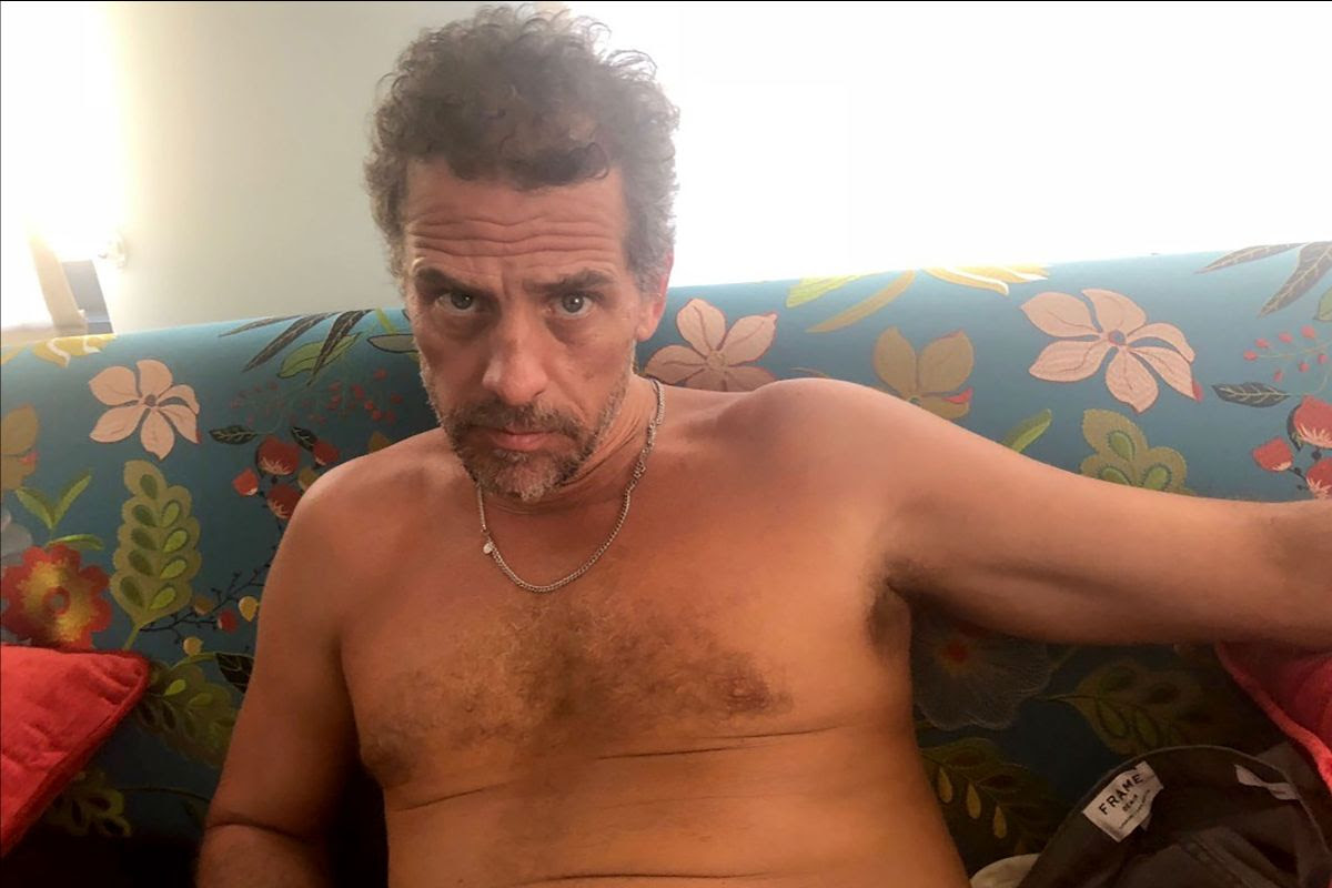 Image of Hunter Biden -- in state of undress -- taken from the laptop.