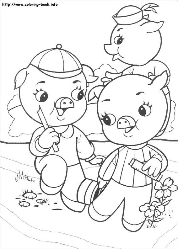For boys and girls, kids and adults, teenagers and toddlers, preschoolers and older kids at school. The Three Little Pigs Coloring Pages On Coloring Book Info