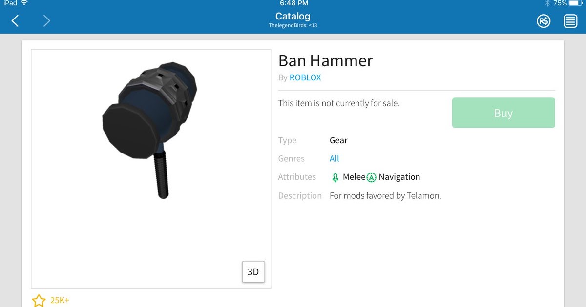 Roblox Ban Hammer Gear Id How To Get Free Robux On Roblox - ban hammer roblox download