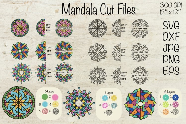 Download 3D Mandala Alphabet Svg Design - Free Layered SVG Files