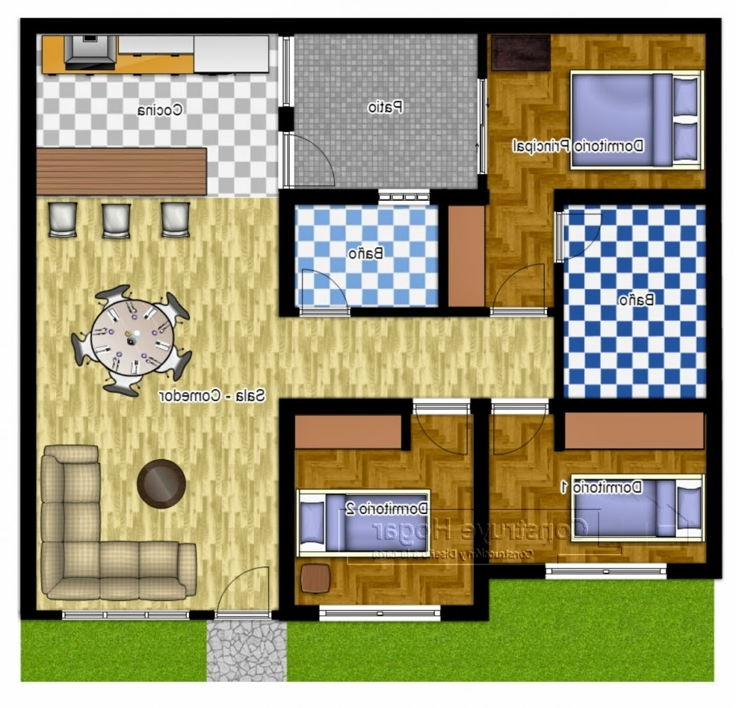 Gambar Desain Rumah Minimalis Type 45 3 Kamar Tidur Terbaru Desain