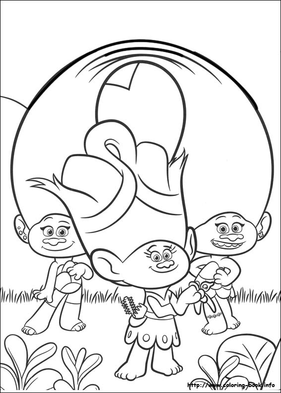 trolls coloring  bilscreen