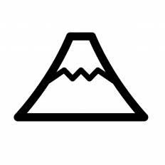最高の富士山 イラスト 白黒 最高の動物画像