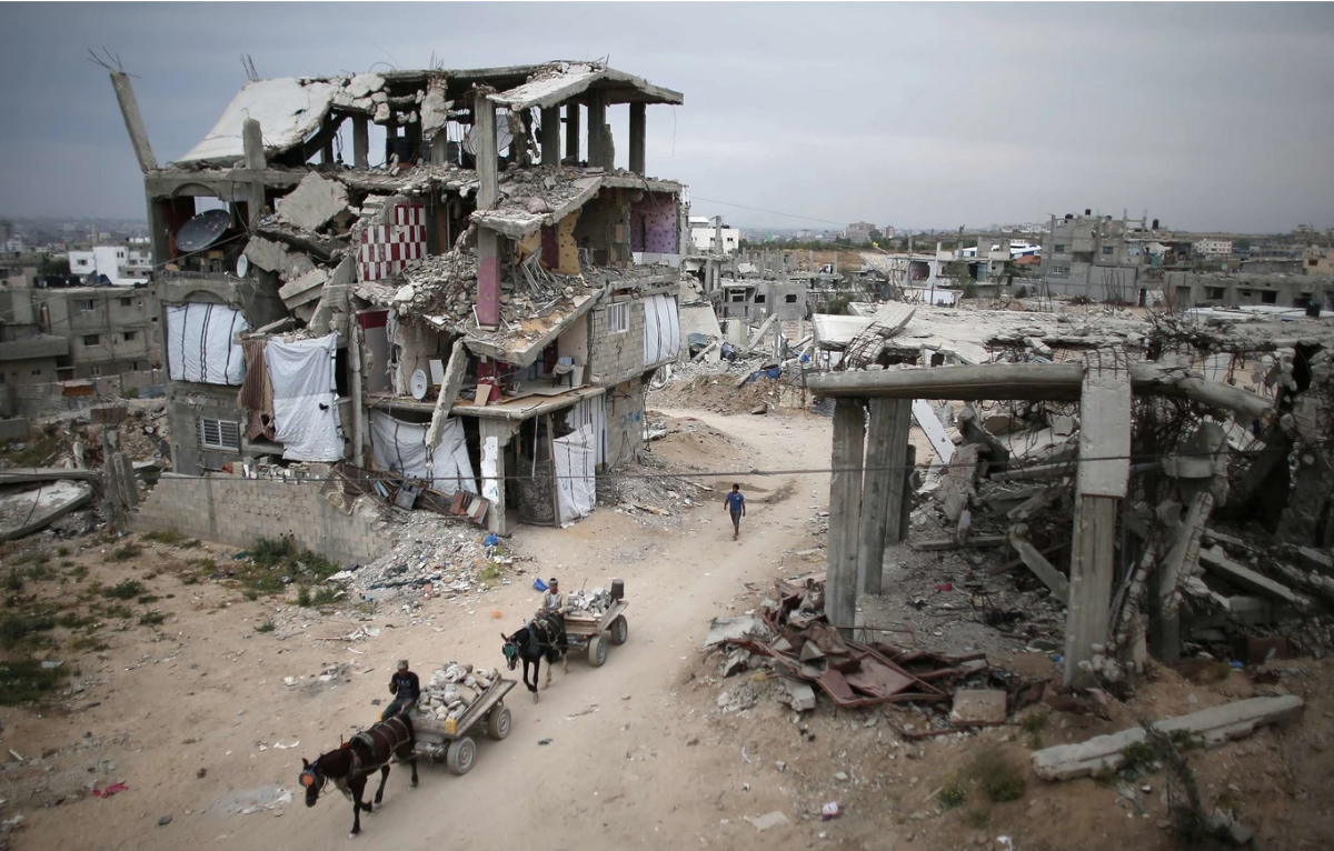 Photo of the mess in Gaza.