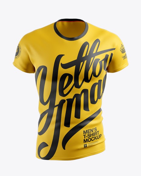 Download Men's T-Shirt HQ PSD Mockup Front View