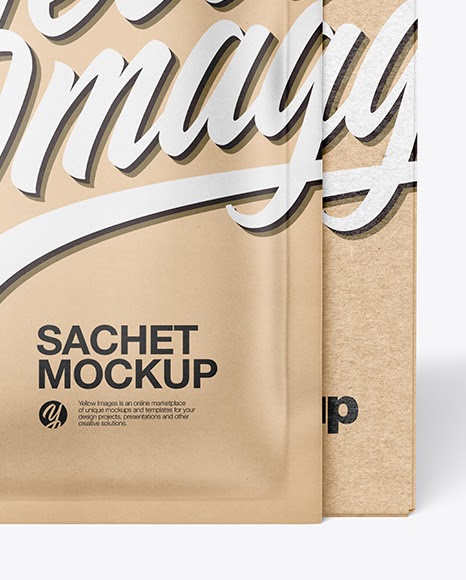 Download Download Kraft Paper Stick Sachet Mockup Psd